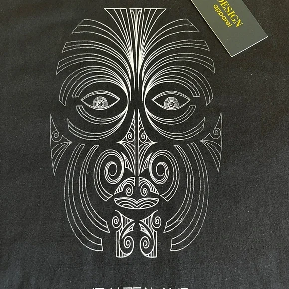 🇳🇿New Zealand Large T Shirt Kiwi Māori Mask *NEW* - Picture 7 of 9